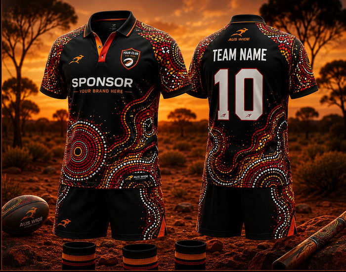 Custom teamwear design CONNECTION — Indigenous inspired