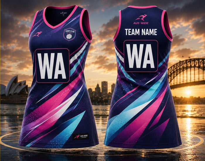 Custom teamwear design LUMINA — Netball