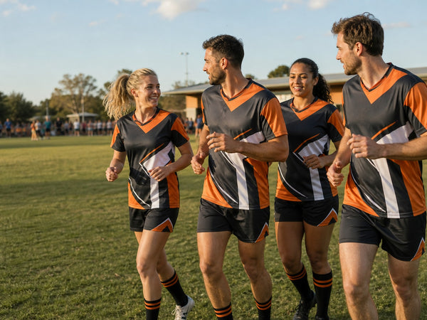 Custom match-day playing kit by Aus Wide Sportswear
